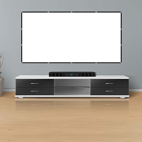 Miniatura 7 de Pantalla de proyector, pantalla de proyector de película de 100 pulgadas, pantallas de proyector portátil plegables 169 para cine en casa, al aire