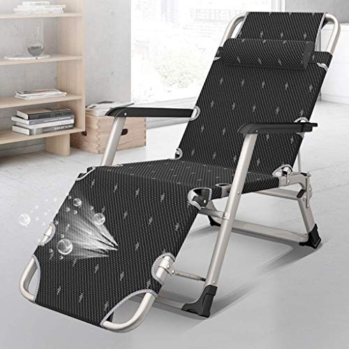 Fauteuil inclinable Zero Gravity stable et léger, transat blanc imperméable de jardin - 4