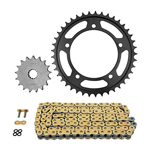 Kit chaine Suzuki 1000 V-Strom ABS anti-vibration pas 525 pignon 17 couronne 41