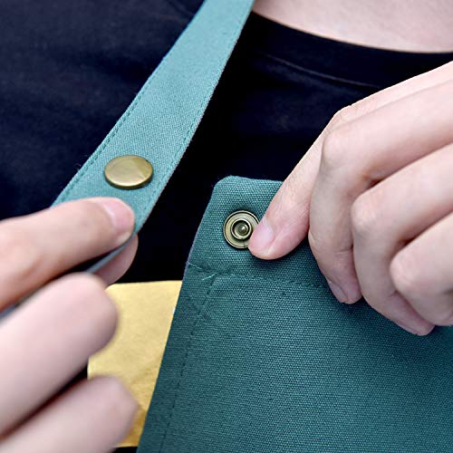 Mornite Art Aprons For Painting Pottery Ceramics, Mens Women Kitchen Cooking Aprons Waterproof Green #TOP5