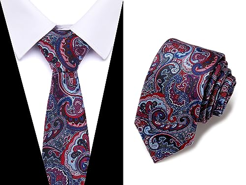 Image of Passabin Tie For Men Necktie Woven Jacquard Neck Ties Set 6 PCS
