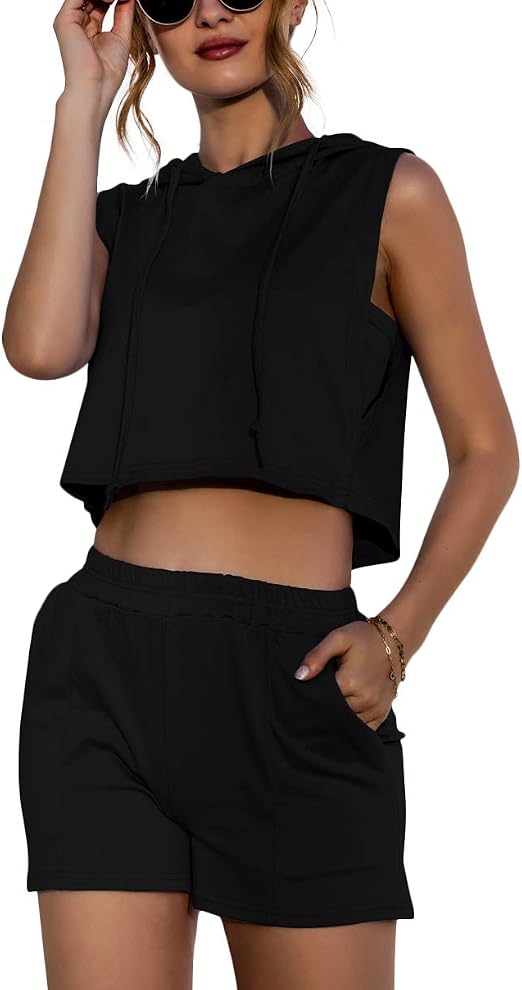 Women 2 Piece Outfits Summer Short Sets 