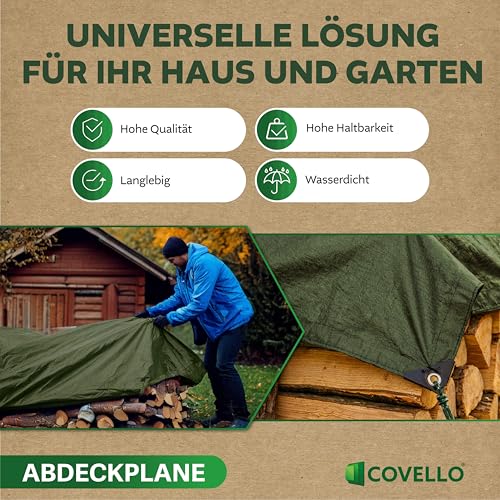 Bâche polyéthylène 4m x 3m 180g/m² avec œillets Professional Line - 5