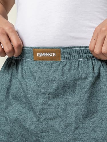 Image of DAMENSCH Regular Fit Solid 100% Soft & Durable Cotton Boxer Shorts Dual Pockets Anti-Bacterial Moisture Wicking Microfibre Waistband Ultra-Light Boxers for Men