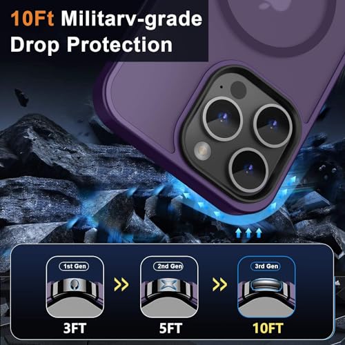 Image of MOCCA Magnetic Shockproof for iPhone 12 Pro Max Case,Deep Purple