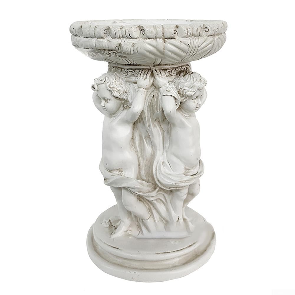 Statue d'ange pour élégante décoration de jardin aspect pierre