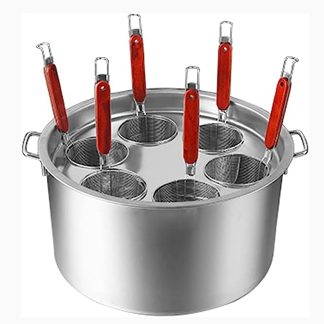 MRKU Cuocipasta e vaporiera in Acciaio Inossidabile, Multiuso con cestello scolapasta e Coperchio - Cuoci, cuoci a Vapore e scola con precisione