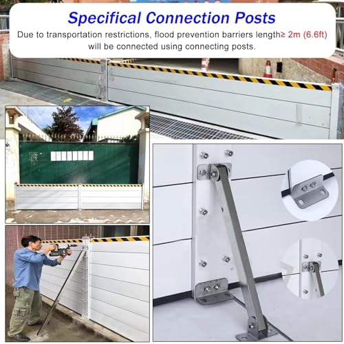 Inondation de garage : barrière d'eau extérieure amovible en alu