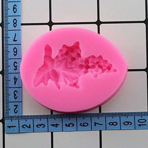 ZHUOJIE Stampo In Silicone Per Pasta Di Zucchero - Foglie E Conifere Invernali Per Decorazione Torte - 4