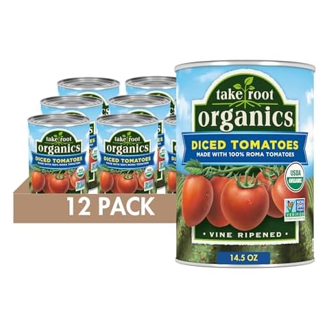Take Root Organics Diced Tomatoes, Pack of 12 Cover