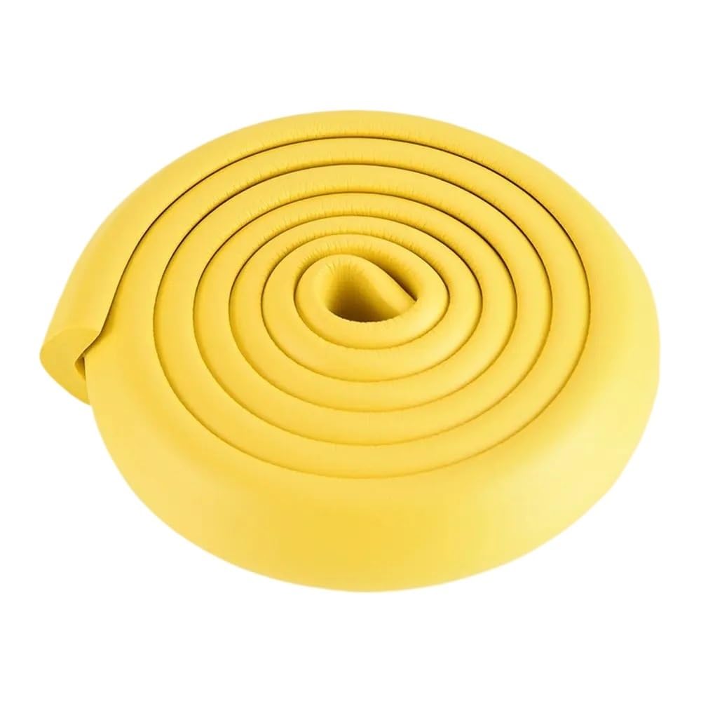 1pc 2M Children Desk Soft Foam Sponge Safety Edge Protection Table Guard Strip Anticollision Corner Protector(Yellow)
