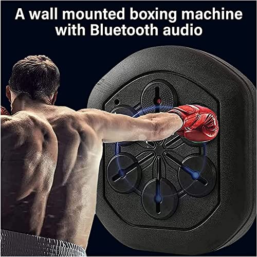 Machine de boxe musicale Bluetooth avec gants, le cadeau idéal pour petits et grands
