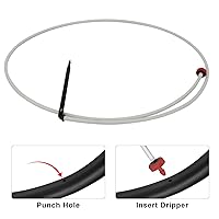 Vista 4 de Netafim - Conjunto de estaca de gotero de riego automático, 0.5 GPH, paquete de 25 (48 pulgadas)