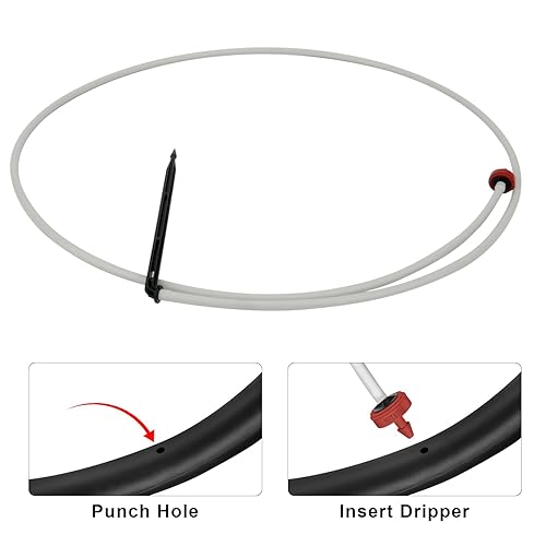 Miniatura 4 de Netafim - Conjunto de estaca de gotero de riego automático, 0.5 GPH, paquete de 25 (48 pulgadas)