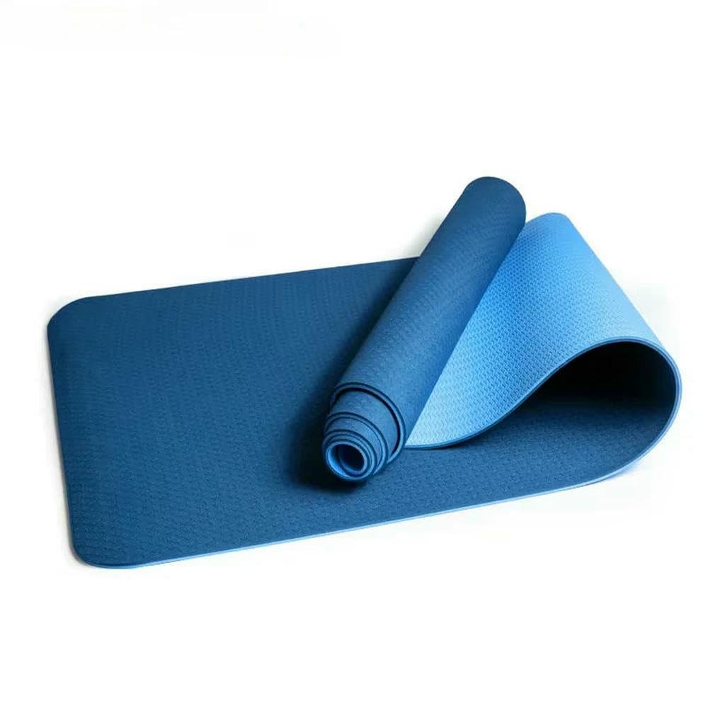 JCVBN - Tappetino antiscivolo in TPE per yoga, fitness, sport, pilates, allenamento, palestra, casa, yoga, 183 x 61 cm, 6 mm