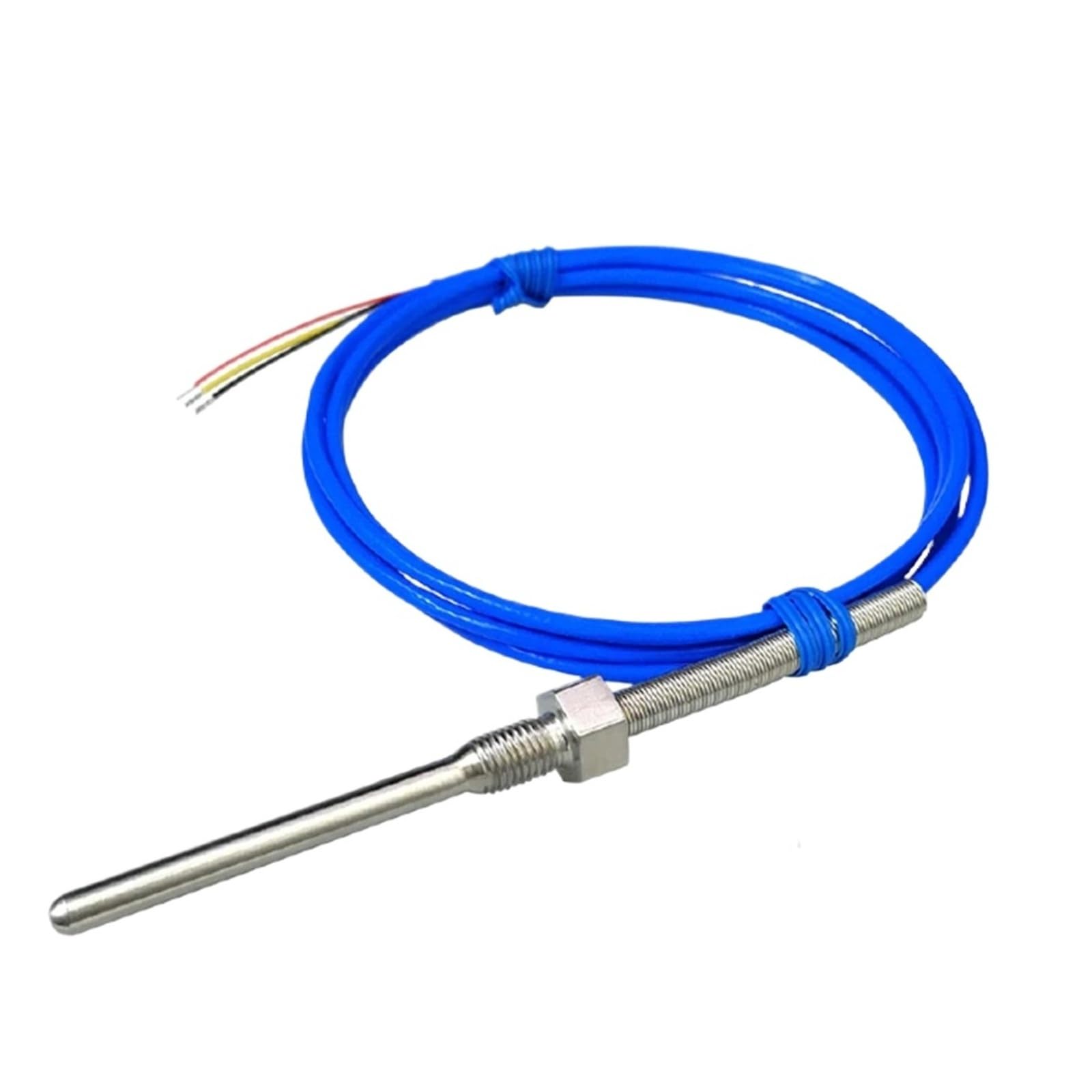 Termómetro digital con sonda roscada de acero inoxidable con sensor 18B20(L-pt1 6-100MM)