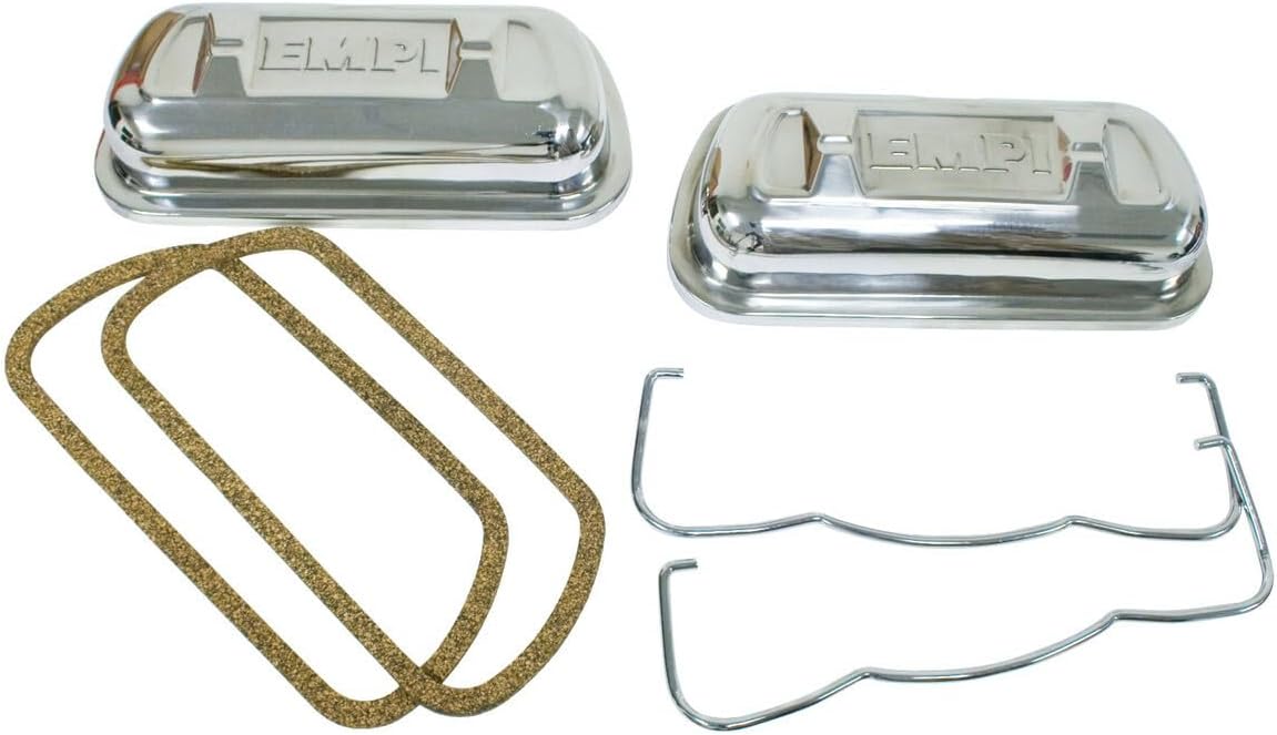 Valve Covers, Stainless Clip On, Fits 1500cc & Up VW, Compatible with Dune Buggy