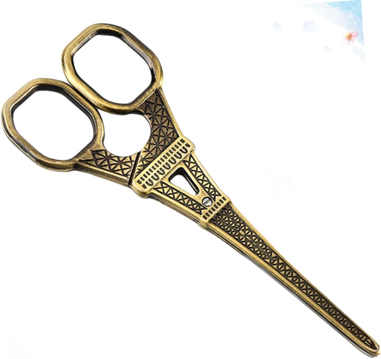 SHINEOFI 3pcs Tip Shears Sewing Scissor Eiffel Tower Scissor Scisors Thread Scissor Tailor Scissor Craft Scissor Embroidery Scissor Vintage Scissor Embroidered Decorate