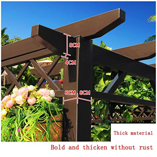 ACIYD Außenterrassen, Pavillon, Villa, Garten, Party, Überdachung, Pavillons for Patios mit Netting und Vorhängen Swing Chair, Outdoor Canopy Pavillon Villa Garten Pavillon Grape Rack – Bild 5