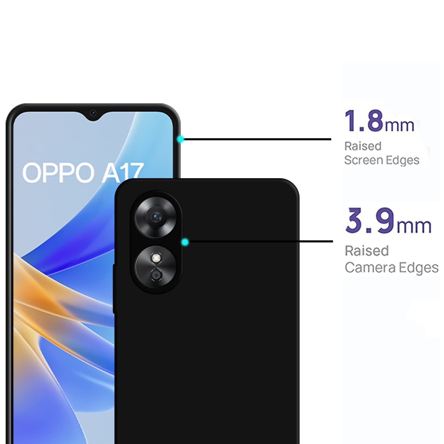 Oppo A17 Matte Case - Slim & Protective -2 Oppo A17 Matte Case - Slim & Protective -2