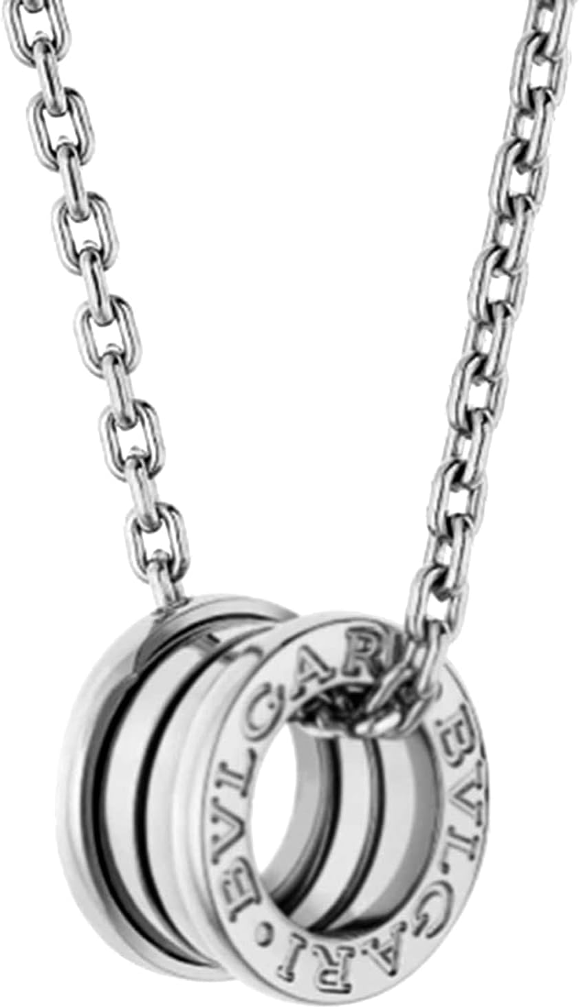 MNCXMOBAnecklace 18k white gold ladies mens popular pendant birthday gift present accessories, Packaging
