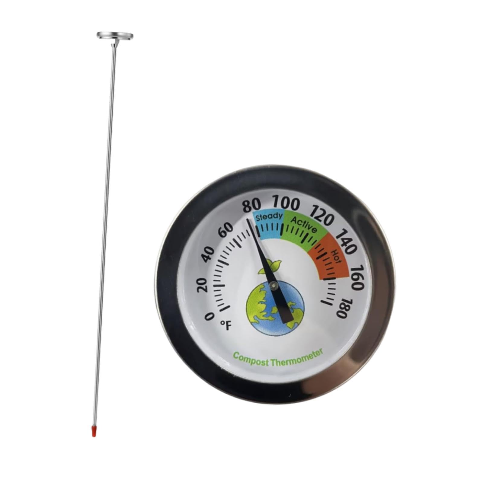 Compost Soil Thermometer Lawn Waterproof Outdoor Fahrenheit Temperature Dial-image-11
