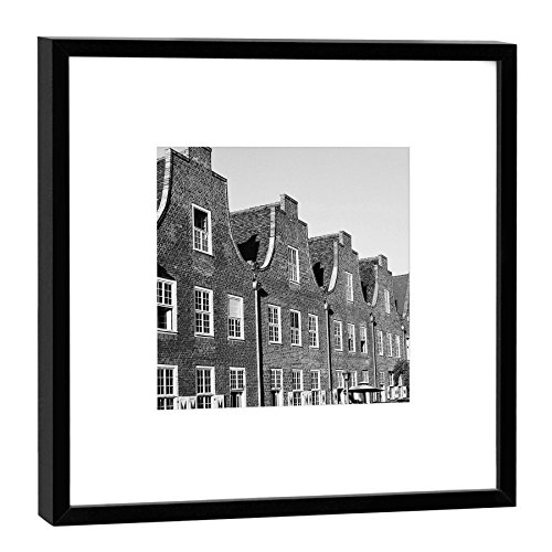 Photographie quartier néerlandais de Potsdam cadre bois noir 52x52 cm COGNOSCO
