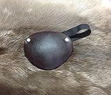 Leather Eye Patch Cosplay Larp SCA Steampunk Pirate Medical Theater Stage Tv - Dark Brown