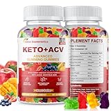 Keto Apple Cider Vinegar Gummies, Keto ACV Gummy Diet Supplement, Advanced 1500mg ACV Gummies with Folate, B12、B6 and Keto Support for Women Men, Gelatin- Free, Vegan & Non-GMO (Multi-Flavor)