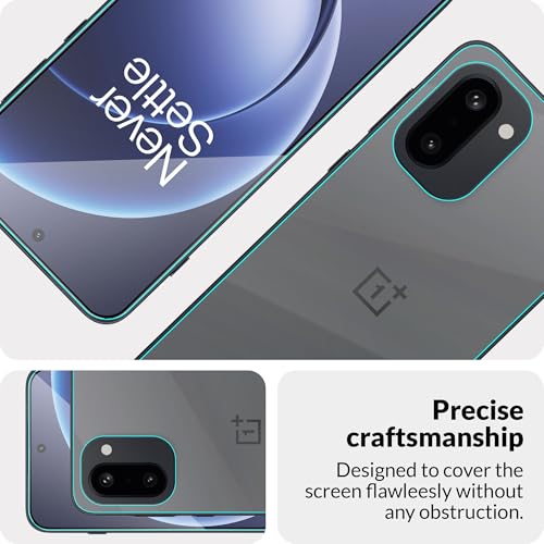 Image of ArmourPro Tempered Glass for OnePlus 15R with Back Clear Membrane Guard, Edge to Edge Screen Protector, Anti-Bubble, Anti-Fingerprint, Oil Resistant, Installation Kit | Black