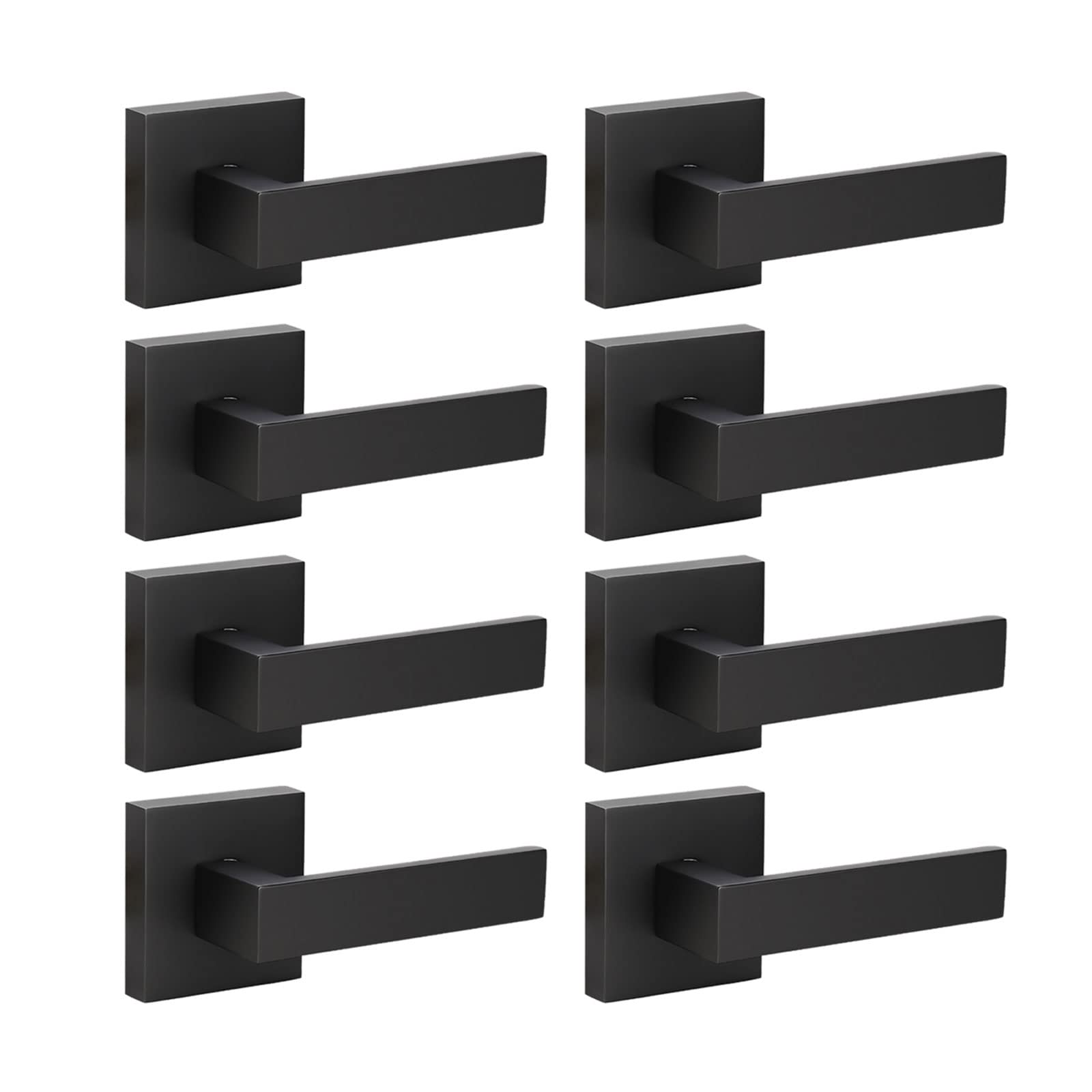 KNOBWELL Matte Black Dummy Door Handles - FREE SHIPPING -2 KNOBWELL Matte Black Dummy Door Handles - FREE SHIPPING -2