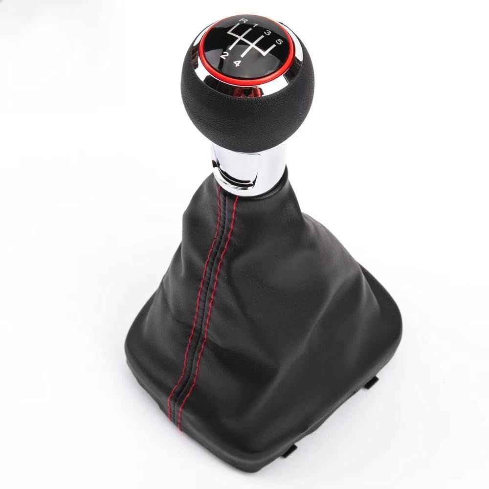 Poanbcgy 5 Speed 6/ Red Line Manual Stick Gear Knob For A3 S3 8P 2003-2013 Auto Parts(5 Speed)