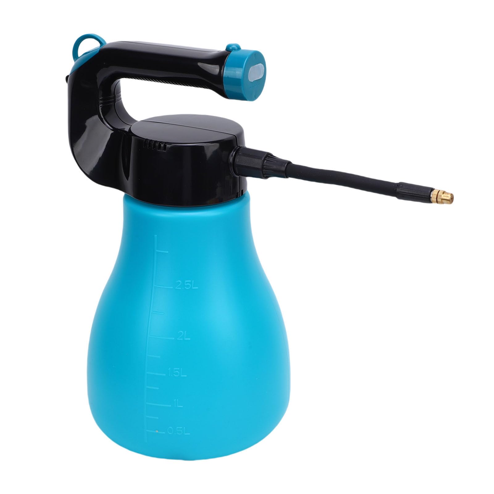 Luocute Elektrische Sprühflasche, 3L Wiederaufladbare Handheld -Pflanze mit Einstellbares Düse Biegsames Langes Spray für Innengarten Im Freien Gartenauto Waschen (Blue)