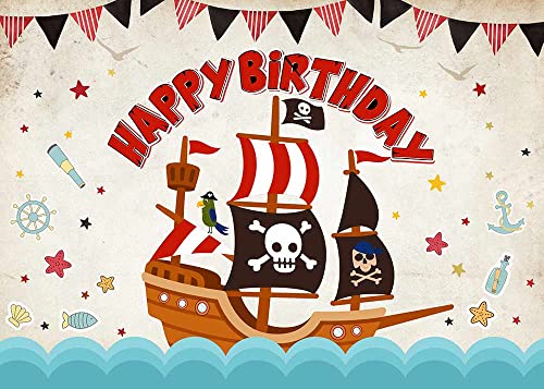 Renaiss Piraten Hintergrund Tuch – Schatztruhe, Gold, Schwert, 2,5x1,8 M, Mikrofaser, Für Foto-Booth & Party