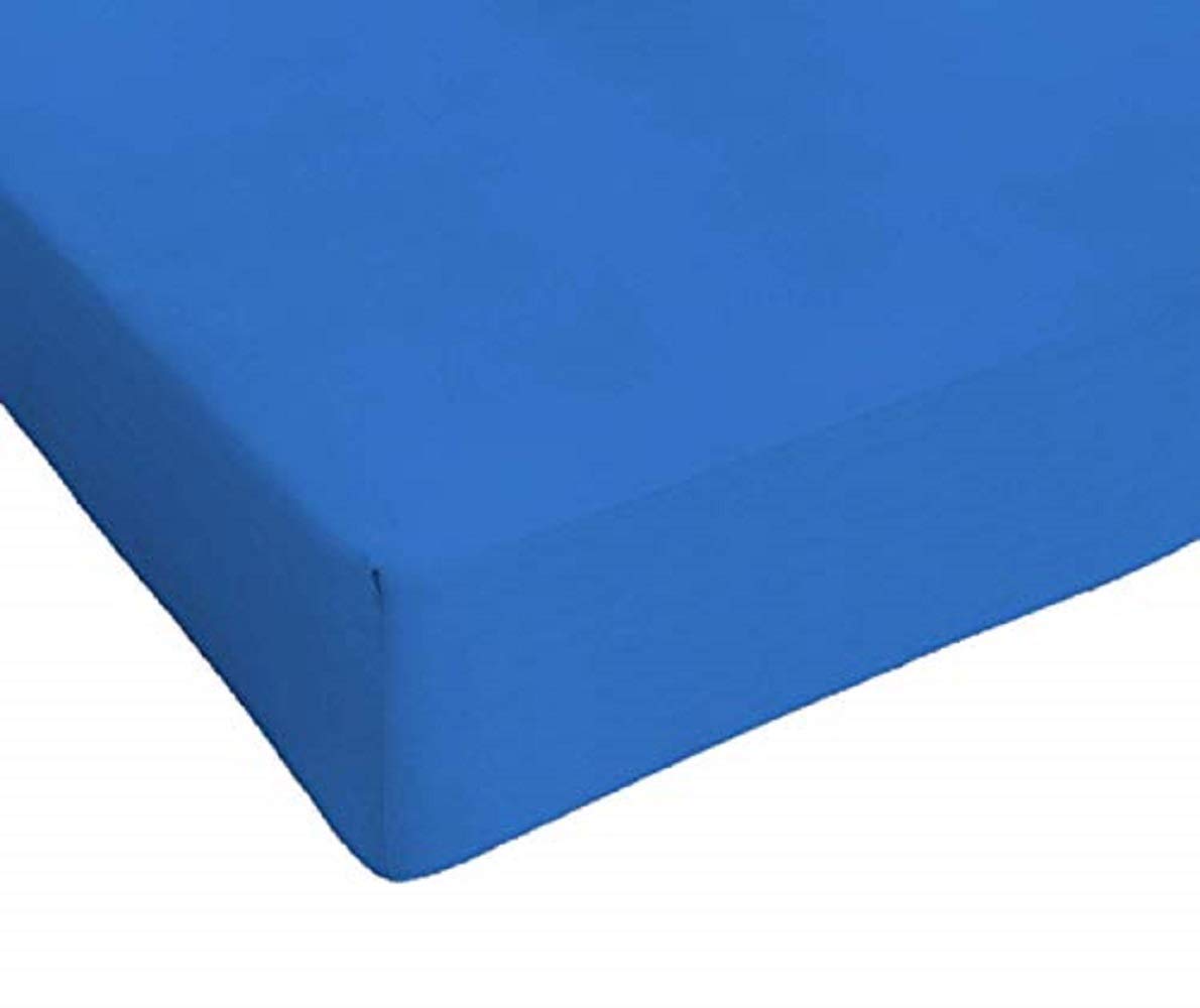 Sogni e Capricci Max Color Fitted Sheet with 25cm Corner, Royal, single