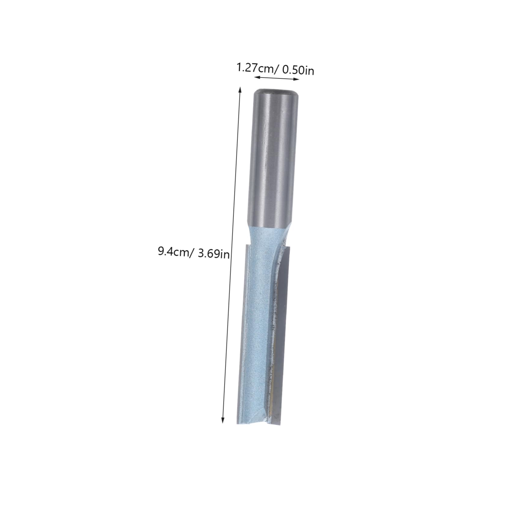 Veemoon Straight Router Bit Double Flute Shank for Creating Grooves Cutting Cutting High Strength Milling Tool for Woodworking Projects