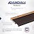 Exterior Inswing Threshold | Oak & Aluminum Adjustable Sill with Wood Base | 5 3/4” Wide | 3 Feet Long | Adjusts from 1 1/8” to 1 1/2” High | Brown Aluminum | Primed Wood Base