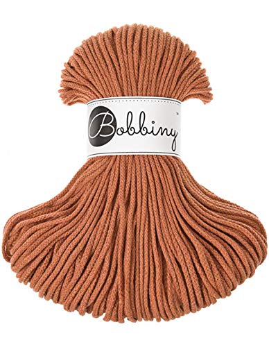 Bobbiny Corde Macramé Tressée Junior 3mm (Terracotta) 100m