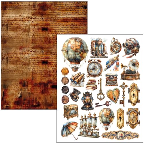 Mixed Media Book A4 Maxi con 50 Páginas de Estilo Tiempo Pasado 7