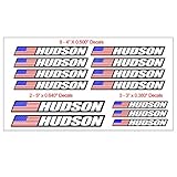13 Piece Custom Bicycle Frame Name USA Decal Sticker Set - Road Bike Cycling Mountain Bike - Black Background