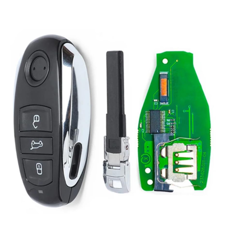 für VW Touareg 2010-2014 HitagCVGA PCF7945AC Chip 433Mhz 868Mhz Smart Remote Autoschlüsselanhänger 3 Tasten (868MHz)