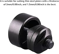 Vista 7 de Agujero de perforación de chapa, abridor de agujero de acero para perforadora de chapa QM (1.181 in)