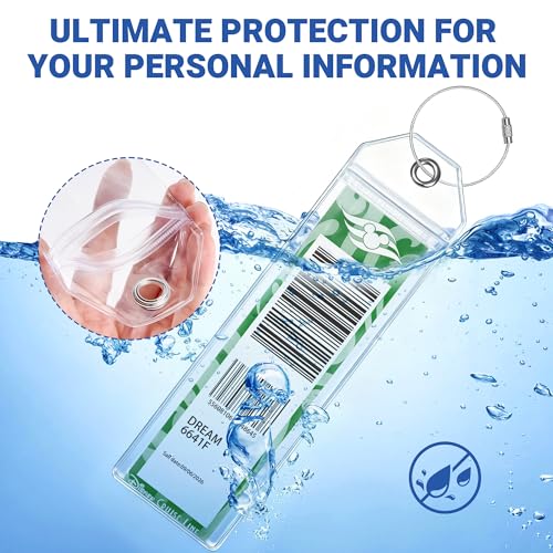 8 Pack DCL Cruise Luggage Tag Holder & Cruise Essentials for Dream, Fantasy, Magic, Wonder, Wish & Treasure 2025-2026 Cruise Must Have by SEAVILIA - Image 6