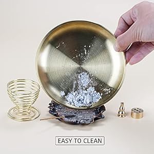 Zenbless5in1incenseburnerpalosantoholdersageholderincenseholderforincensestickscoilincenseincensecones55inchesbrassashcatcherformeditationyogaroom Urban Country Home Decor Zenbless 5 in 1 incense burner palo santo holder sage holder incense holder for incense stickscoil incenseincense cones 55 inches brass ash catcher for meditation yoga room urban country home decor