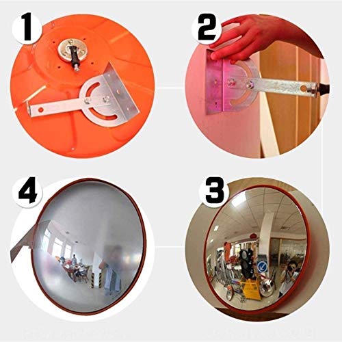 Miroir convexe de sécurité pour sortie de garage résidentielle et parking extérieur - 3
