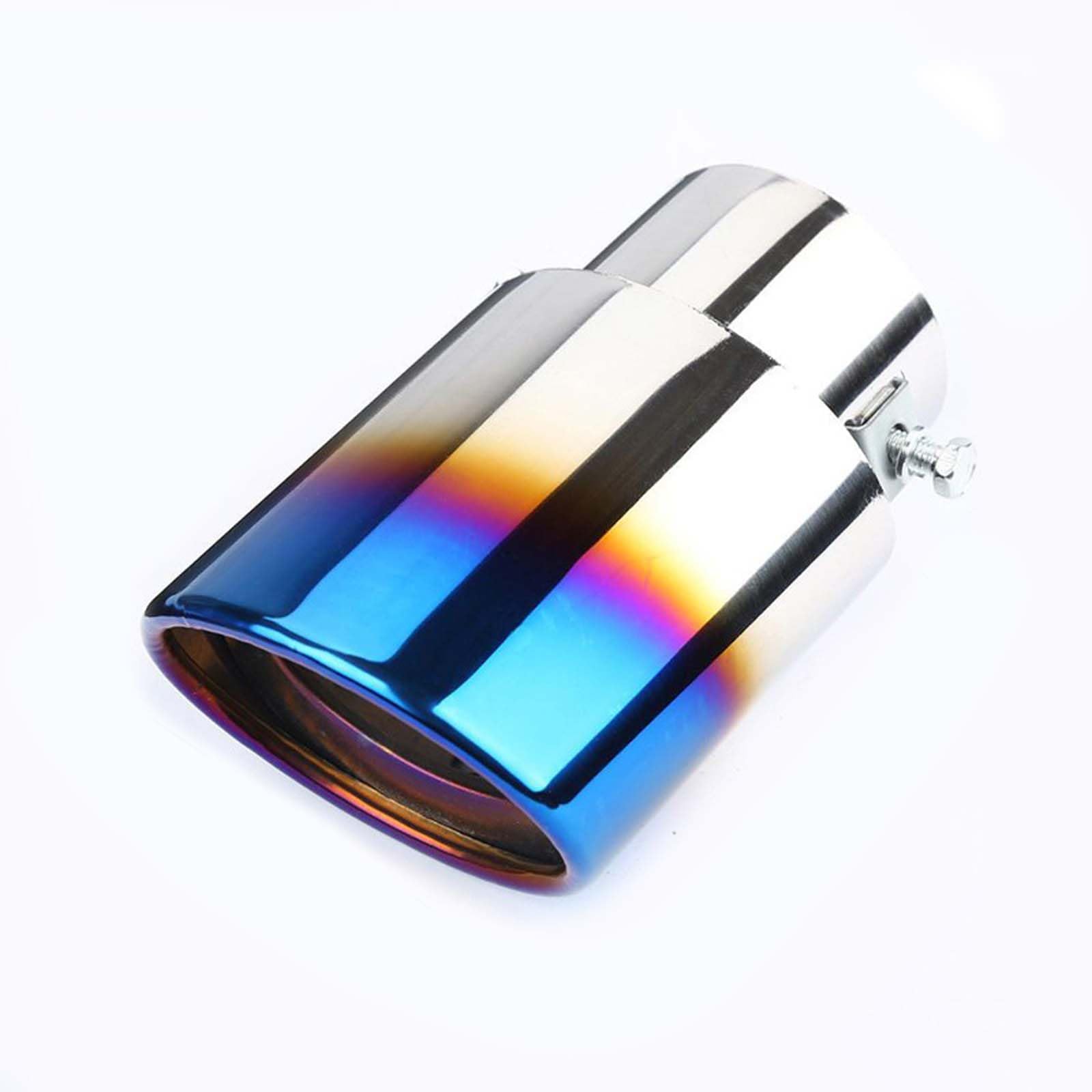 RPGPRLGYO Car Exhaust Tip, for Jeep Avenger/EV/Hybrid/4XE/4X4 2023 2024 2025 Stainless Steel Car Tailpipe Muffler Tip,Slant Cut Rear Tail Pipe Trim,Chrome Exhaust Extension,A