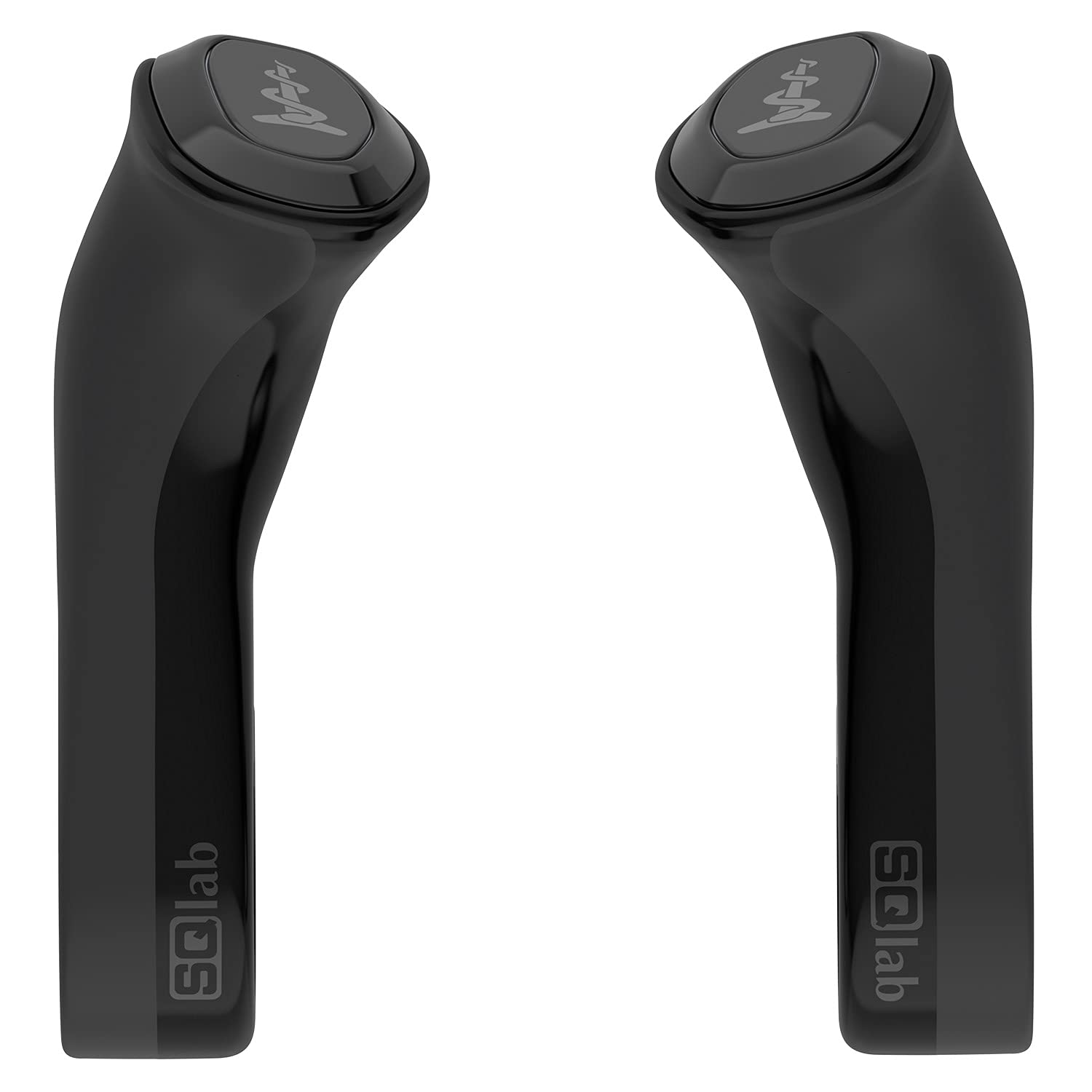 SQlab Innerbarends 410 2.0, Embouts de Guidon ergonomiques, diamètre intérieur 22,2 mm, en Noir, pour Tous Les Types de vélos, pour Femmes et Hommes