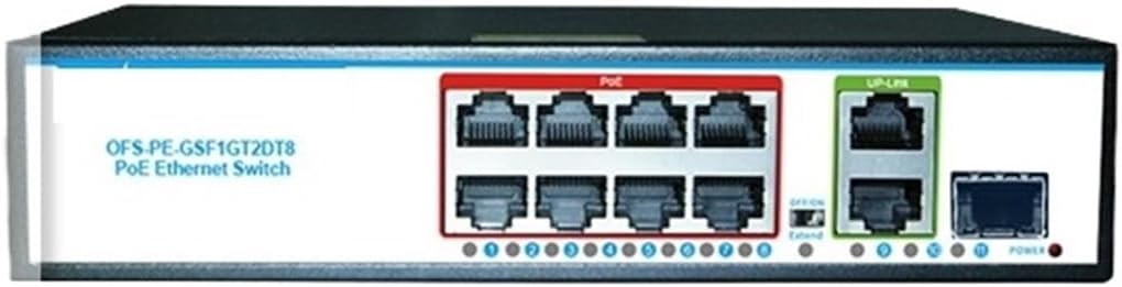 4 8 Ports 48v POE Switch Ethernet Management Gigabit AI Smart Network Switch 1000mbps(OFS-PE-M2GSF2GT8)