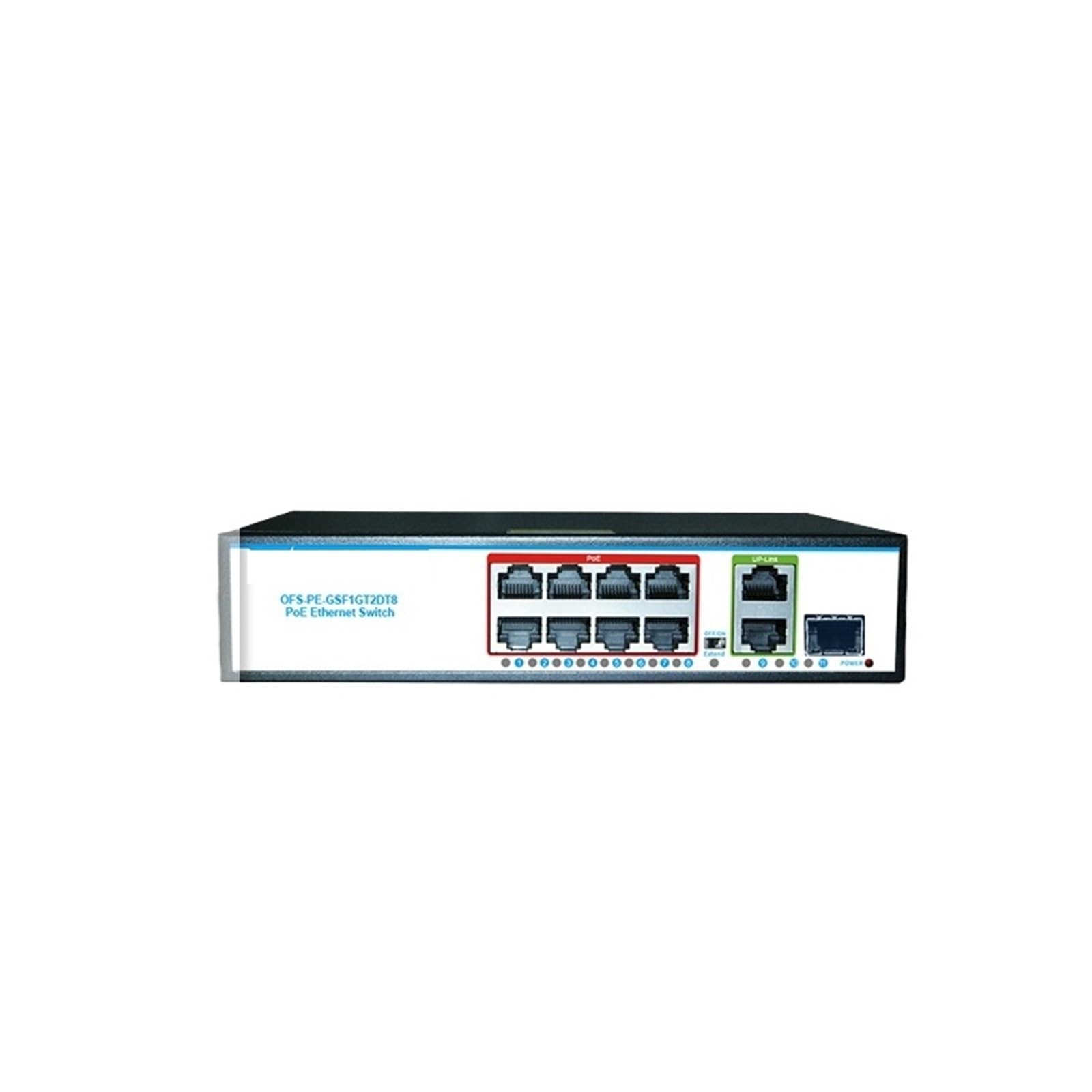 Commutateur Ethernet PoE 48V Gigabit AI intelligent à 8 ports OFS-PE-GSF1GT2DT8