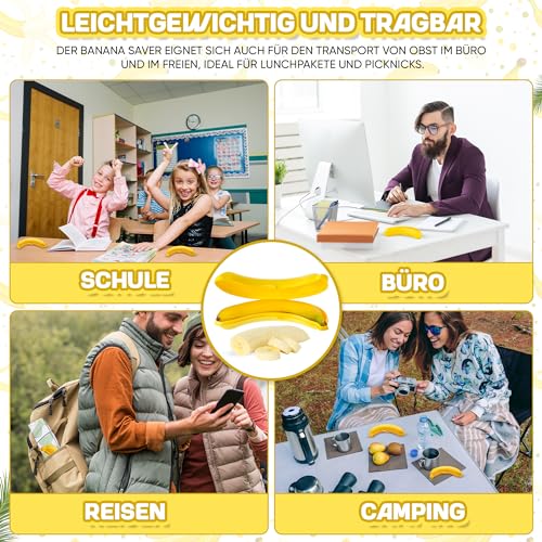 Bananenbox Woonfux 2er Set – BPA-freie Bananendose für sichere Aufbewahrung